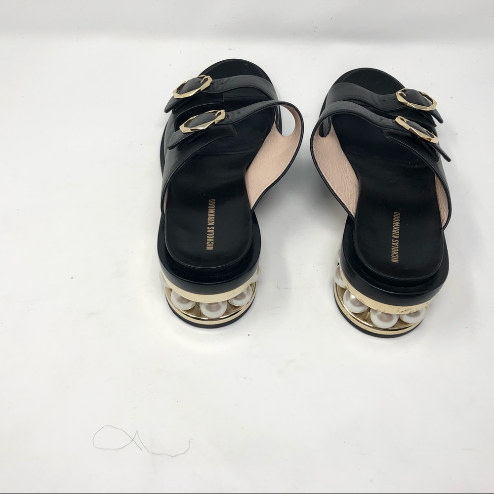 Nicholas Kirkwood Casati Black Mule Sandals - Picture 3 of 7